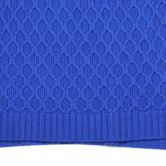 Talbots Blue Cable Knit Fisherman Pullover Sweater Size M - NWOT - Picture 4 of 8